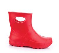 LEMIGO Unisex Sehr Leichte Garten Regenstiefel aus EVA Damen Herren Gummistiefel 36-47 EU (Rot, EU Schuhgrößensystem, Erwachsene, Numerisch, M, 36)