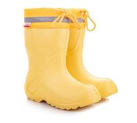 LEMIGO Camp Kinder federleichte Eva Gummistiefel mit Stulpe (Gelb, numeric_24)