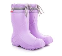 LEMIGO federleichte EVA Jungen Mädchen Gummistiefel mit Stulpe Camp (rosa, 24/25)