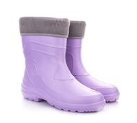 LEMIGO Damen Gummistiefel Jessy (Pink/Grau, 42)