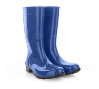 Lemigo Damen Gummistiefel, Regenstiefel "Ilse" OB SRC CI Blau 38