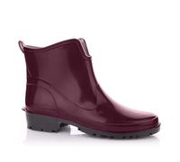 LEMIGO Damen Gummistiefeletten Kurze Gummistiefel Knöchel Regenstiefel Elke 36-42 EU (Burgunderrot, EU Schuhgrößensystem, Erwachsene, Numerisch, M, 41)