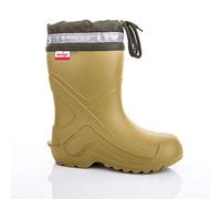 LEMIGO federleichte Eva Jungen Mädchen Gummistiefel mit Stulpe Camp (Oliv, 32/33)