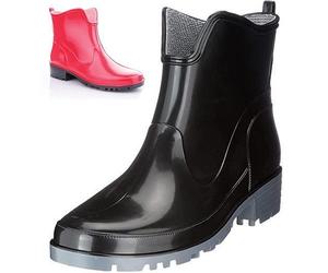 LEMIGO Gummistiefel Damen Kurz Regenstiefel Gummistiefeletten Stiefeletten