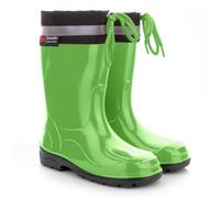 LEMIGO Kinder Gummistiefel Regenstiefel mit Stulpe KIM (28, grün)