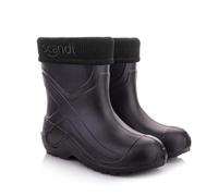 LEMIGO Kinder Warme Leichte Gummistiefel Unisex Gefüttert Filzisolierte Eva Thermo Regenstiefel 763 Scandi 24-37 EU (Schwarz, 33)