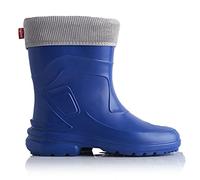 LEMIGO leichte Damen EVA Gummistiefel gefüttert Jessy (Blau/Grau, 37 EU)