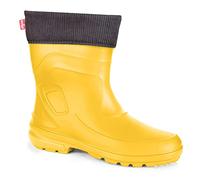 LEMIGO leichte Damen EVA Gummistiefel gefüttert Jessy (Gelb/Schwarz, 36 EU)