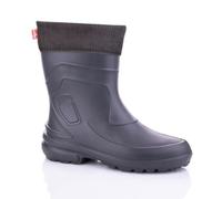 Lemigo leichte Damen Gummistiefel gefüttert "Jessy" Dunkelgrau 41