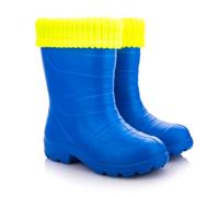 LEMIGO leichte EVA Gummistiefel gefüttert ASPEN Kinder (Blau (Azzurro), numeric_30)
