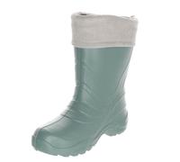 LEMIGO Termix federleichte EVA Gummistiefel gefüttert (Green Grau, 24/25 EU)