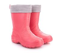 LEMIGO Kinder EVA Gummistiefel gefüttert TERMIX 861 (24/25, rosa/grau)