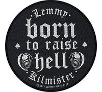 LEMMY Aufnäher BORN TO RAISE HELL Patch gewebt 9 cm