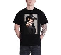Lemmy Motorhead T Shirt RIP Pointing Portrait Photo offiziell Herren Schwarz M