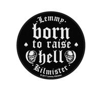 Lemmy Patch Born To Raise Hell Motorhead offiziell Nue Schwarz Circular Sew On
