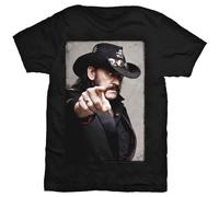 Lemmy - T-Shirt # M Black Unisex # Pointing Photo
