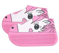 Lemmy wasserdichte Silikon Überschuhe, Überziehschuh Kinder,Schuhüberzieher Kinder,waschbar,rutschfest. Geeignet für Regen,Schnee,Schlamm, Sand. (155, Einhorn)