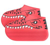 Lemmy Wasserdichte Silikon Überzieher - Kinder, einmalig, rutschfest. Geeignet für Regen, Schnee, Schlamm, Sand. (135, Rot)