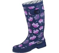 Bockstiegel Damen Gummistiefel Lena Regenstiefel Segelstiefel, Größe:42 EU, Farbe:dunkelblau/multi