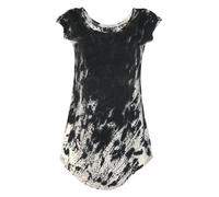 Lena Schokolade T-Shirt Kleid Sprenkel Creme/Schwarz L