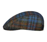 Lennart Check Shetland Flatcap by Mayser blau 61 cm