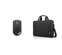 Lenovo ThinkPad Bluetooth Silent Mous, Nicht anwenden. & [Tasche] 15,6 Zoll Casual Topload Laptop Tasche T210 (wasserabweisend), Works with Chromebook (WWCB), schwarz, 435 g (0.90 lbs)