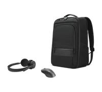Lenovo ThinkPad Professional 16? Backpack Gen2 + Lenovo Wireless VoIP Headset Teams + Lenovo Professional Bluetooth Rechargeable Mouse schwarz