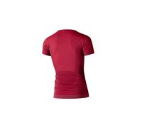 Lenz T-shirt Women Merino 6.0 Round Neck dunkelrot XS