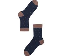 Lenz Think About Dots Damen Socken - 2er Pack, blau-braun, Größe 39 40 41 42