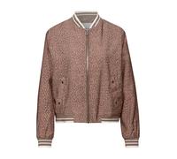 Blouson STREET ONE, Damen, Gr. 40, light apricot, Stoff, Obermaterial: 87% Viskose, 13% Polyester; Futter: 100% Polyester, animal-print, comfort fit normal, Rundhals, Rippbündchen, Jacken Blouson, Run