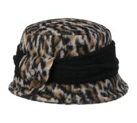 Leo-Chic Wollhut by Lierys schwarz-beige One Size