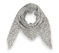 Leo Print Musselin Dreieckstuch Damen - Schal Halstuch aus 100% Baumwolle - Leichtes Musselin Tuch mit Leopardenmuster - 195 × 72 cm