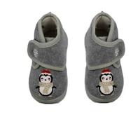 Leomil Kinder Hausschuhe Plüsch Unisex Pinguin/Teddybär grau Slippers Pantoffeln kinder warm schuhe weihnachts geschenk (Hellgrau, EU Schuhgrößensystem, Kleinkind, Herren, Numerisch, M, 20)