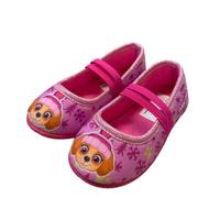 PAW PATROL Hausschuhe Mädchen von 2 bis 6 Jahre, Warme Pantoffeln mit Paw Patrol Skye Motiv 27 EU, Bequemer Schuhe für Kindergarten, Freizeitschuhe Kleinkind mit Glitzer, Puschen ideal fur Schule
