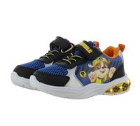 PAW PATROL Kinder-Sneaker-Slipper-Klettschuh Rubble Schwarz-Blau-Gelb-Weiß 28