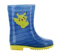 Leomil Pokémon Gummistiefel Kinder Junge ungefüttert | Regenstiefel Jungen leicht und wasserdicht, Regenschuhe mit Pikachu, Für nassen Tagen, Pokémon 30 Years, Geschenk für Kinder