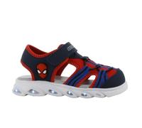 Leomil Spiderman Sandalen Jungen mit LED, Geschlossene Sandalen 30, Blau