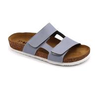 LEON 4051 Sandalen Sandalette Clog Pantolette Komfortschuhe Hausschuhe, Damen, Blau, EU 36