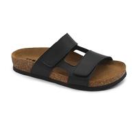 LEON 4051 Sandalen Sandalette Clog Pantolette Komfortschuhe Hausschuhe, Damen, Schwarz, EU 36