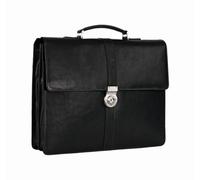 Leonard Heyden Bergamo Aktenmappe 2 Fächer Schwarz Aktenmappe