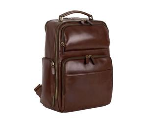 Leonard Heyden Cambridge Business-Rucksack Rotbraun