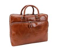 LEONHARD HEYDEN Cambridge Briefcase 2 Compartments L Cognac 