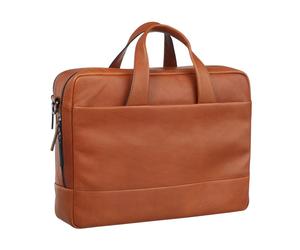 Leonard Heyden Hamburg Rv-Aktenmappe 2 Fächer Cognac Aktenmappe