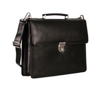 LEONARD HEYDEN - L.Heyden Cambridge Aktenmappe 2 Fächer Schwarz Schwarz