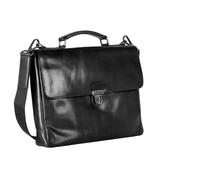Leonhard Heyden Roma Aktentasche Leder 37 cm Laptopfach schwarz