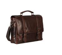 Leonhard Heyden Roma Aktentasche Leder 39 cm Laptopfach braun