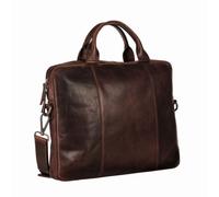 Leonhard Heyden Roma Aktentasche Leder 38 cm Laptopfach braun