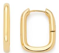 JEWELS BY LEONARDO Ohrringe Bernice • 1 Paar Creolen aus goldfarbenem Edelstahl • geometrische Form • kombinierbar mit Beauty's Charms • Schmuck Geschenk für Frauen • 025454