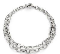 Leonardo Armband Suzanne Clip & Mix – doppelreihig, silberfarbener Edelstahl, 19,5 cm – 025583