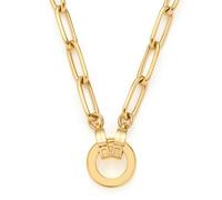 Leonardo - 45cm Kette mit Ring von Leonardo Estrella 021614 mit Stabgliedern aus Edelstahl vergoldet und polier
